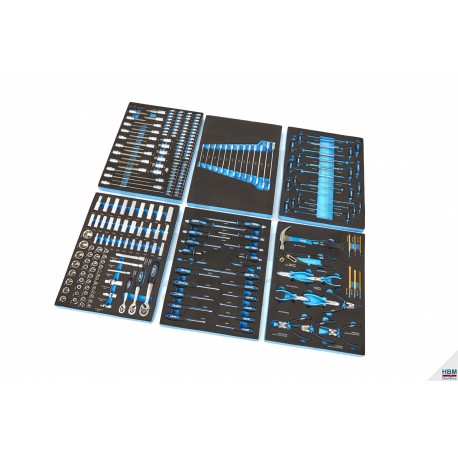 HBM Ensemble 245 outils pour servantes d'atelier - 8162