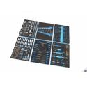 HBM Ensemble 245 outils pour servantes d'atelier - 8162