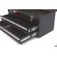 HBM Profi, Caisse à outils avec 2 tiroirs noire - 9007
