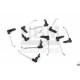 ERRO Set de 10 gros crochets en nylon et acier - BL-GF1