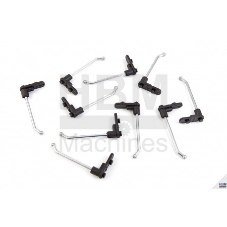 ERRO Set de 10 gros crochets en nylon et acier - BL-GF1