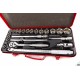AOK Set de 24 douilles professionnelles 1/2" - 2584