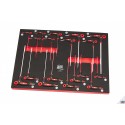 AOK Assortiment de poignées en T dans insert mousse pour servante - 9390