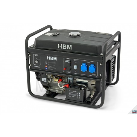 HBM Générateur 5500 W, avec moteur essence 420 cc OHV - 9231