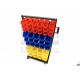 HBM Rack de stockage mobile avec 90 bacs - 9363