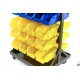 HBM Rack de stockage mobile avec 90 bacs - 9363