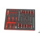 HBM Servante d'atelier 6T + porte, 154 outils - 9406