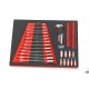 HBM Servante d'atelier 6T + porte, 154 outils - 9406