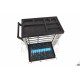 HBM Servante d'atelier 7 tiroirs et porte + 262 outils avec incrustations en mousse - 7579
