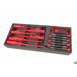 HBM Jeu de 22 tournevis, module pour servante HBM - 3182