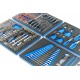 HBM 154 Outils dans inserts mousse pour servante d'atelier - BLEU - 9413