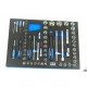 HBM 154 Outils dans inserts mousse pour servante d'atelier - BLEU - 9413