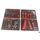 HBM 154 Outils dans inserts mousse pour servante d'atelier - ROUGE - 9410