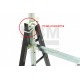 HBM Tréteau réglable en hauteur de 81 à 130 cm - 9451