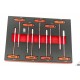 HBM 262 Outils Premium dans inserts mousse pour servante d'atelier ROUGE - 9415
