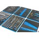 HBM 245 Outils Premium dans inserts mousse pour servante d'atelier BLEU - 9411