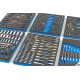 HBM 245 Outils Premium dans inserts mousse pour servante d'atelier BLEU - 9411