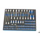 HBM 245 Outils Premium dans inserts mousse pour servante d'atelier BLEU - 9411