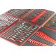 HBM 245 Outils Premium dans inserts mousse pour servante d'atelier ROUGE - 9414