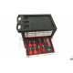 HBM Servante d'atelier 7 tiroirs + 154 outils Premium ROUGE - 9407