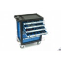 HBM Servante d'atelier 7 tiroirs + 154 outils Premium BLEU - 9408