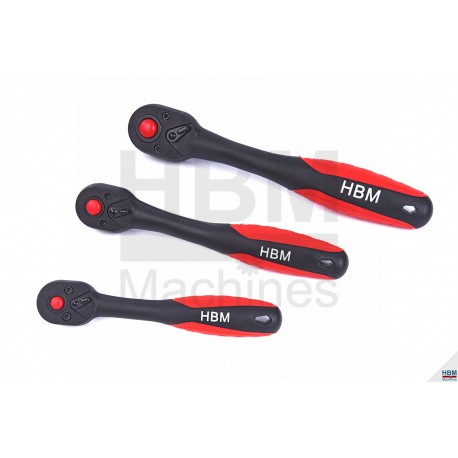 HBM Cliquet Premium Pro 72 dents Rouge-Noir
