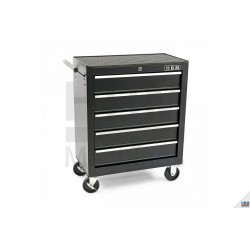 HBM Servante d'atelier 5 tiroirs Noire Modèle 2 - 9286