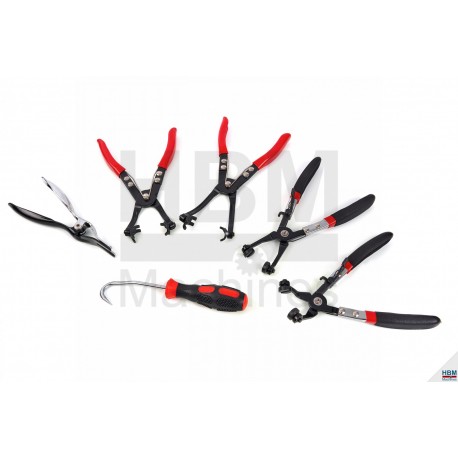 HBM Set de 6 pinces pour colliers de serrage - 9519