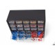 HBM Assortiment de cosses et accessoires de câblage dans étagère à tiroirs - 8992