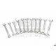 HBM Jeu de 11 clés plates à fourche-œillet, de 34 à 50 mm - 9536