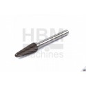HBM Fraise en carbure monobloc NON-FERRO modèle 4 - 9638