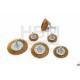 Assortiment de 6 brosses rotatives laiton 916