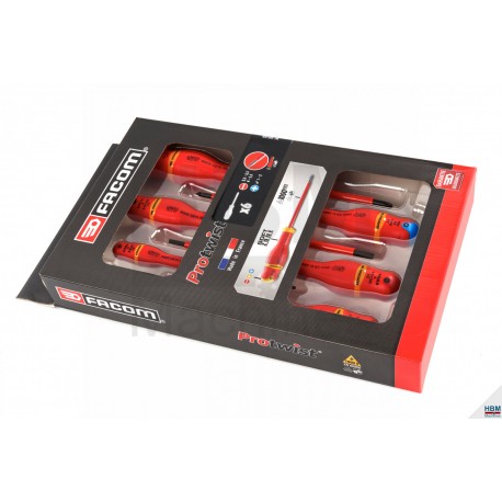 Facom PROTWIST Jeu de 6 tournevis VDE - ADVE.J6PB