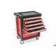 HBM Servante d'atelier 196 outils ROUGE - 9625