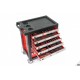 HBM Servante d'atelier 196 outils ROUGE - 9625