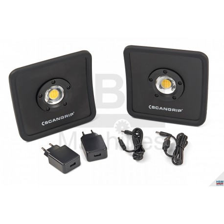 Scangrip Nova R Duopack LED Lampe de travail Rechargeable Dimmable 1500 Lm - 49.0291