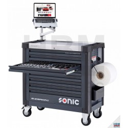 Sonic Superior S12 Servante d'atelier pleine 408 pièces noire - 740859