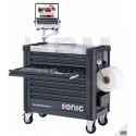 Sonic Superior S12 Servante d'atelier pleine 408 pièces noire - 740859