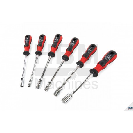 Athlet Jeu de 6 tournevis à six pans creux + jeu d'embouts gratuits - 510-8