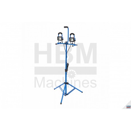 Trépied avec lampe de travail à double LED - Lampe de chantier - 973278