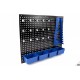 HBM Panneau d'outils en acier 34 pièces avec crochets et bacs - 9797