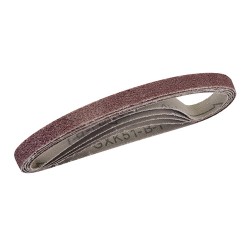 Jeu de 5 bandes abrasives 10 x 330 mm, Grain 40 à 120