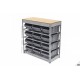 HBM Système de stockage avec 12 bacs à bec - 9825
