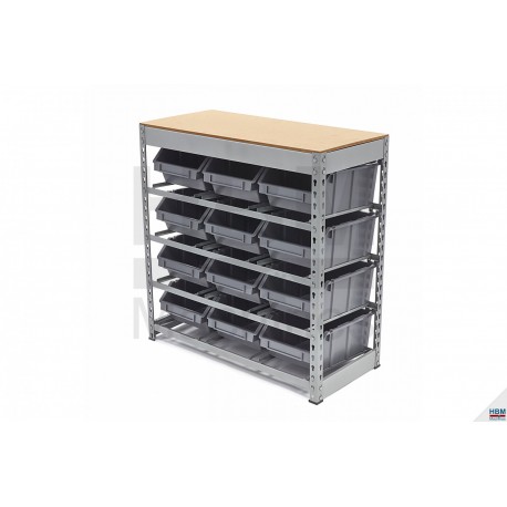 HBM Système de stockage avec 12 bacs à bec - 9825