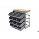 HBM Système de stockage avec 12 bacs à bec - 9825