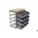 HBM Système de stockage avec 12 bacs à bec - 9825
