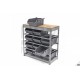 HBM Système de stockage avec 12 bacs à bec - 9825