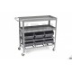 HBM Chariot à outils universel avec 6 bacs de rangement - 9826