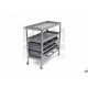 HBM Chariot à outils universel avec 6 bacs de rangement - 9826