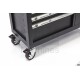 HBM Servante d'atelier XL Premium 7 T + porte, 274 outils dans rack carbone - 9874